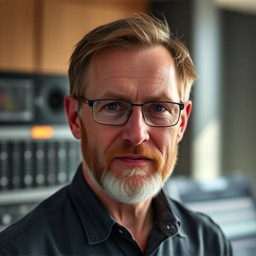 Portrett av Lars Eriksen, lydtekniker