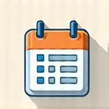 Calendar icon representing booking