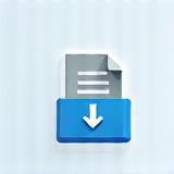 Download icon representing digital delivery